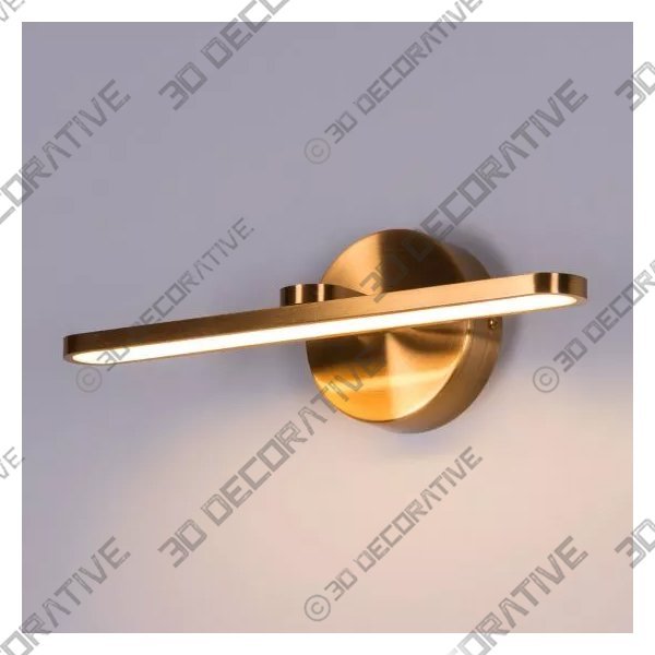 IT'S A MUST (BUILTIN LED, SMALL) GOLD PICTURE LIGHT 3D DECORATIVE