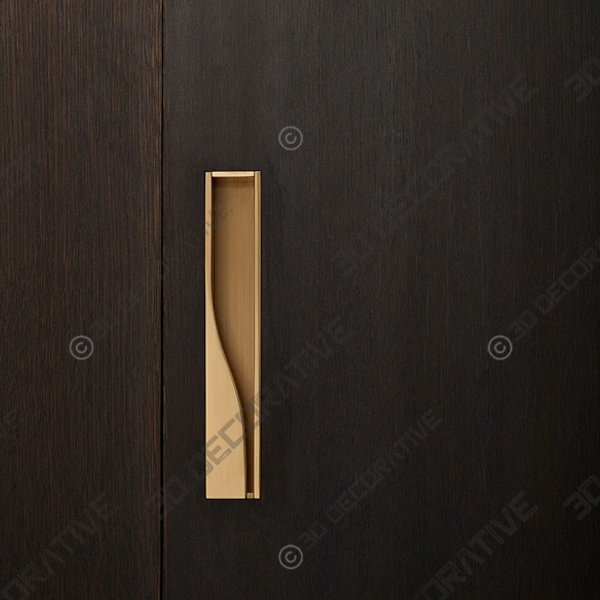Ballet Flush Door Handle 3D DECORATIVE
