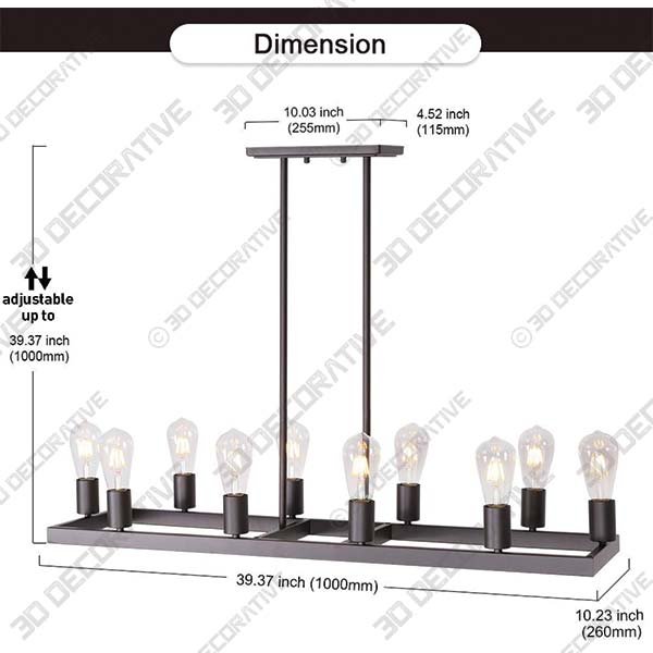 Lucidce 5 Lights Contemporary - 3D Decorative