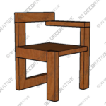 Gerrit Rietveld wooden Steltman chairs