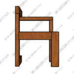 Gerrit Rietveld wooden Steltman chairs