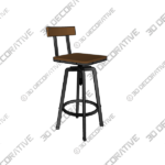 Elm Lane Bronze Swivel Bar Stool