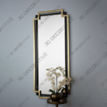 Rectangular Shape Design Wall Mirror - 3D Decorative