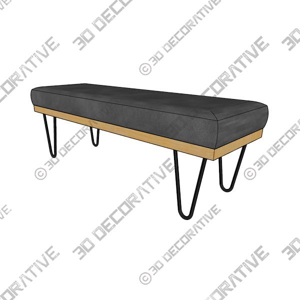 Hima Dining Bench -3D Decorative