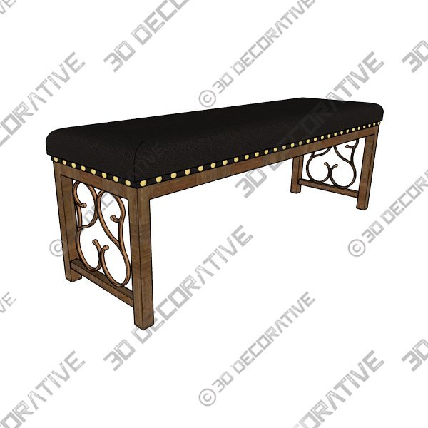 Kapono Faux Leather Bench