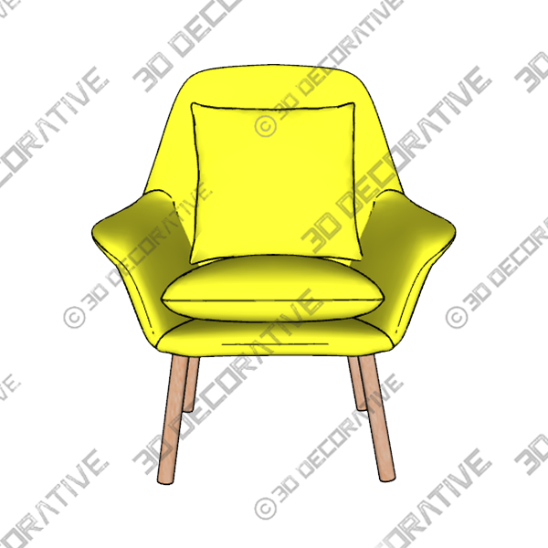 Accent Chair Single Sofa Fabric Lounge Chair