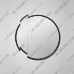 Split Round Mirror - 3D Decorative