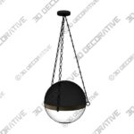 Dedham 2-Light Dimmable Globe Chandelier - 3D Decorative