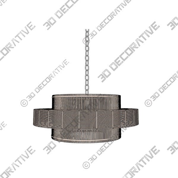 Ambledon Rattan Round Pendant