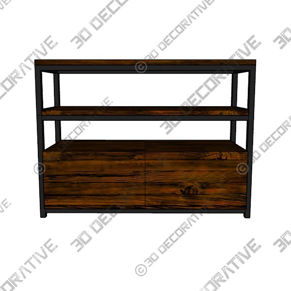 Keddrick 42.5” Wide 2 Drawer Server