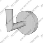 Satin Nickel Bathroom Hook