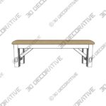 Gigi Upholstered Bench - 3D Decorative