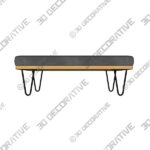 Hima Dining Bench -3D Decorative