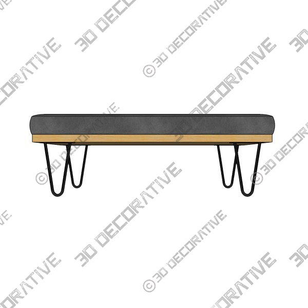 Hima Dining Bench -3D Decorative