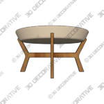 Angella Coffee Table - 3D Decorative