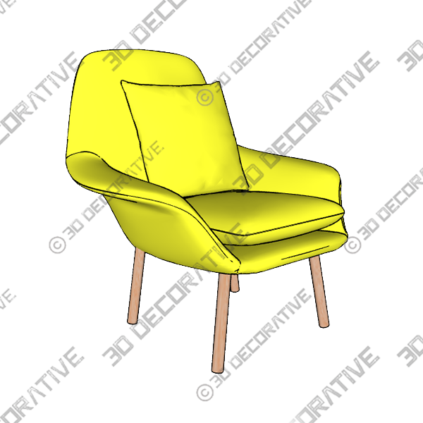 Accent Chair Single Sofa Fabric Lounge Chair