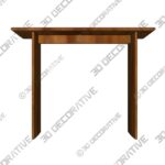 Anton Solid Wood Console Table - 3D Decorative