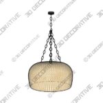 Augustine Outdoor Chandelier - 3D Decorative