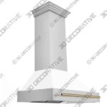 36″ ZLINE Autograph Edition Stainless Steel Range Hood - 3D Decorative