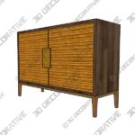 Walthall Two-Door Cabinet - 3D Decorative