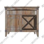 Stuart 37.2” Wide Sideboard