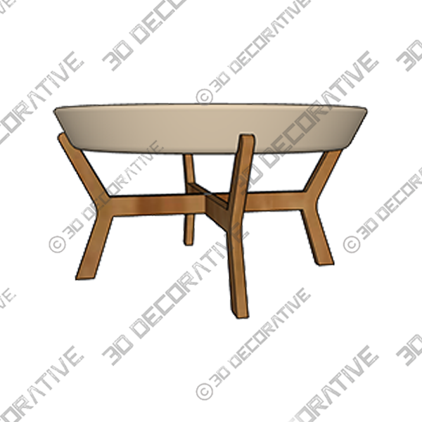 Angella Coffee Table - 3D Decorative