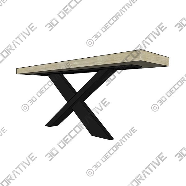 Barclay Console Table - 3D Decorative