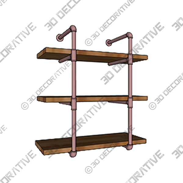 Bonnay 3 Piece Tiered Shelf - 3D Decorative