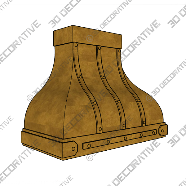 CAMELLIA RANGE HOOD - 3D Decorative