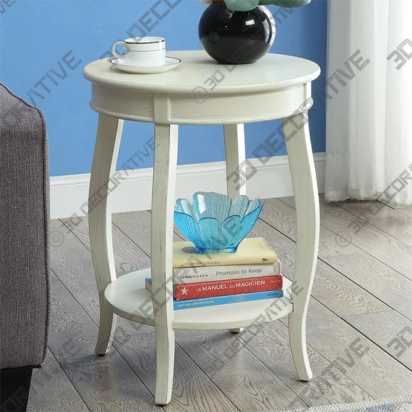 Cayuga 24” Tall End Table - 3D Decorative