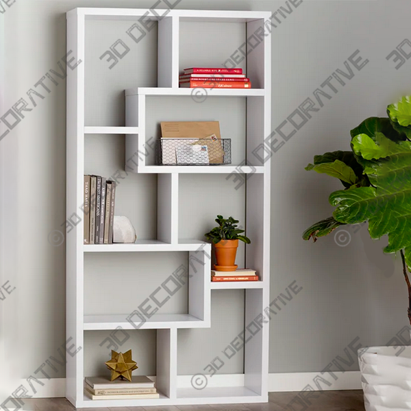 Chrysanthos Geometric Bookcase - 3D Decorative