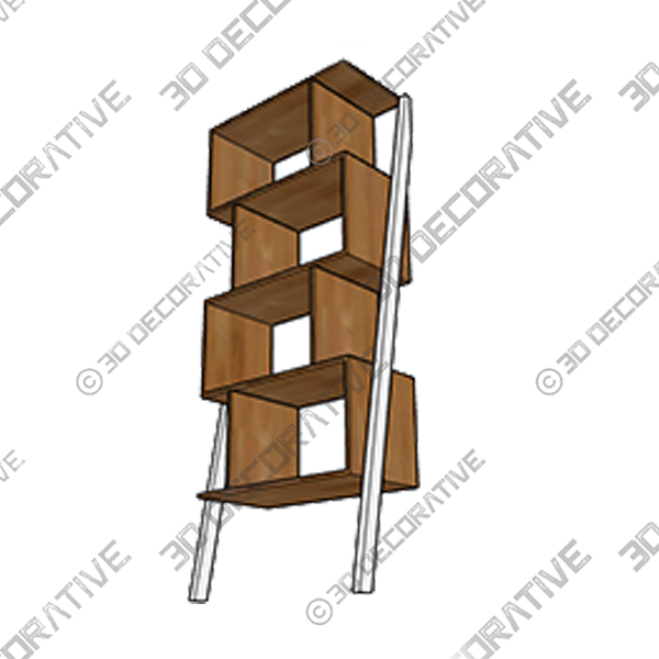 Cristobal Geometric Bookcase - 3D Decorative