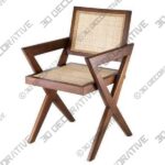 EICHHOLTZ AUGUSTIN DINING CHAIR - BROWN - 3D Decorative