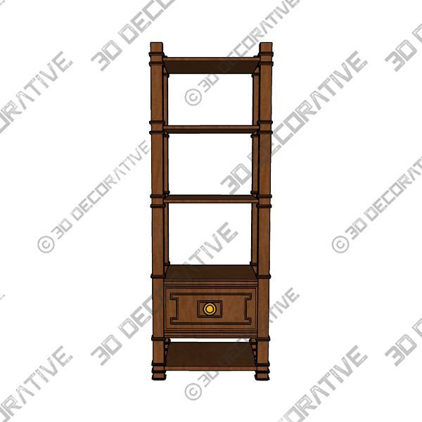 Elegant Pair Of Mahogany Etageres - 3D Decorative