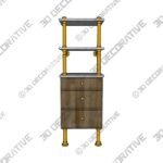 ELEMENTAL CLASSIC STORAGE SET WITH STONE SHELF - 3D Decorative