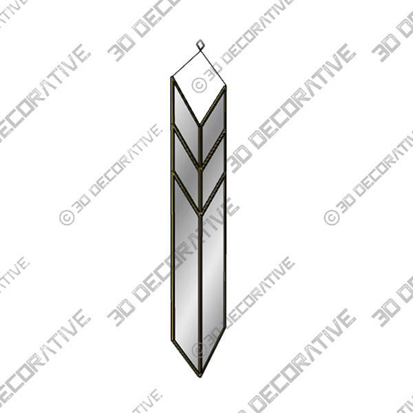 Heptagon Shape Wall MirrorĀ - 3D Decorative