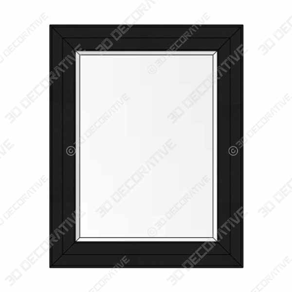 Kate and Laurel Whitley Framed Wall Mirror,23.5×29.5 - 3D Decorative