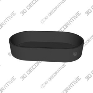 Manhattan Oval Handmade Vessel Sink - 3D Decorative