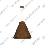 Marion Woven Cone Pendant - 3D Decorative