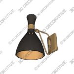 1_600x600-73.jpg Matte Black and Burnished Brass Swivel SconceĀ - 3D Decorative
