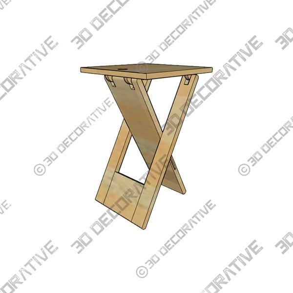 1_600x600-25-1.jpg Mcallister 19.25” Tall Solid Wood Cross Legs End Table - 3D Decorative