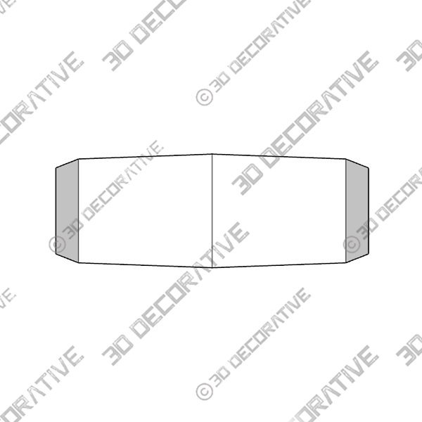 Brusque Glossy Ceramic Vessel Bathroom Sink with Overflow - 3D Decorative