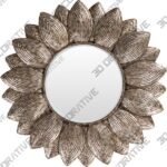 Helios HLO-1000 36″H x 36″W Mirror Glass - 3D Decorative