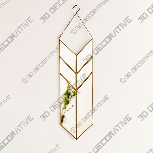 Heptagon Shape Wall MirrorĀ - 3D Decorative