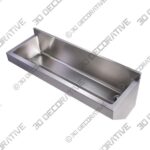 NOAH COLLECTION SINGLE DOOR STAINLESS STEEL SINK WITH CABINET – STAINLESS STEEL - 3D Decorative