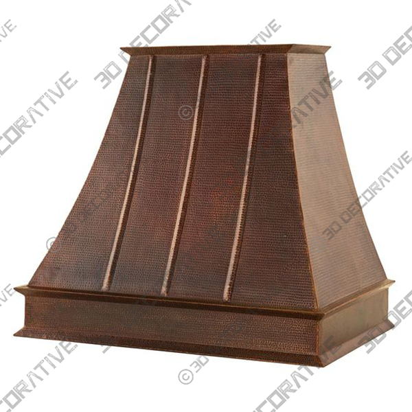 735 CFM Ducted Wall Mounted Euro Range Hood - 3D Decorative