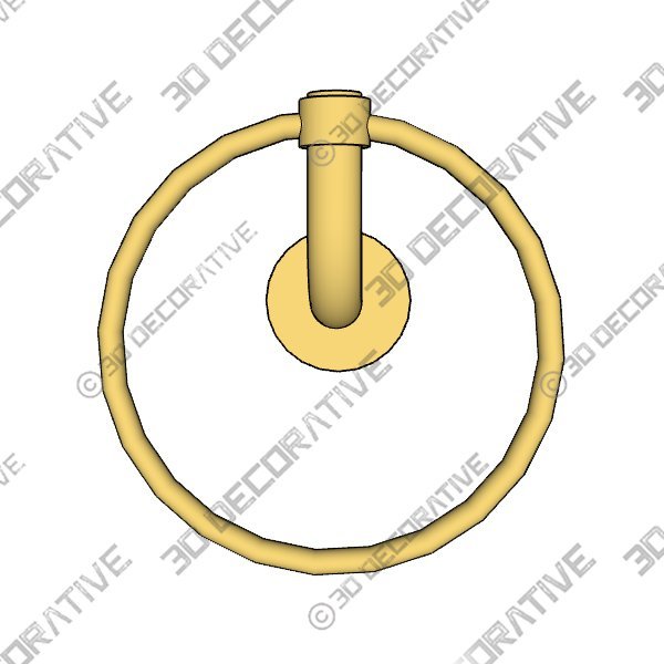 Allied Brass Remi Collection Towel Ring - 3D Decorative