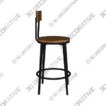 Stool-1-4-4.jpg Arnold Reclaimed Wood Swivel Stool - 3D Decorative