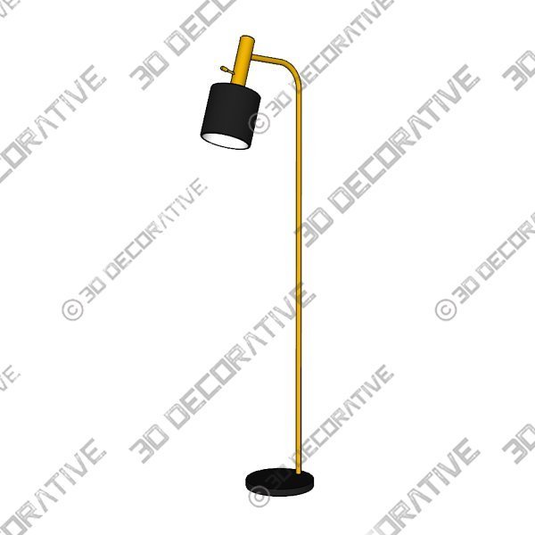 Butterfield 61″ Task/Reading Floor Lamp - 3D Decorative
