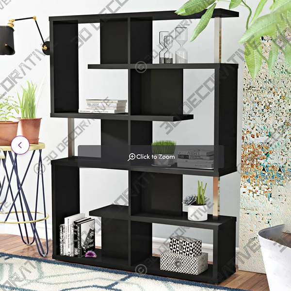 Chantilly Geometric Bookcase - 3D Decorative